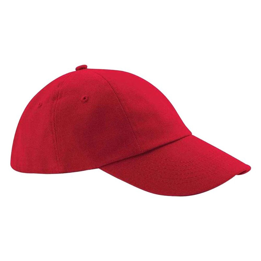 Beechfield Heavy Cotton Low Profile Baseball Cap / Classic Red